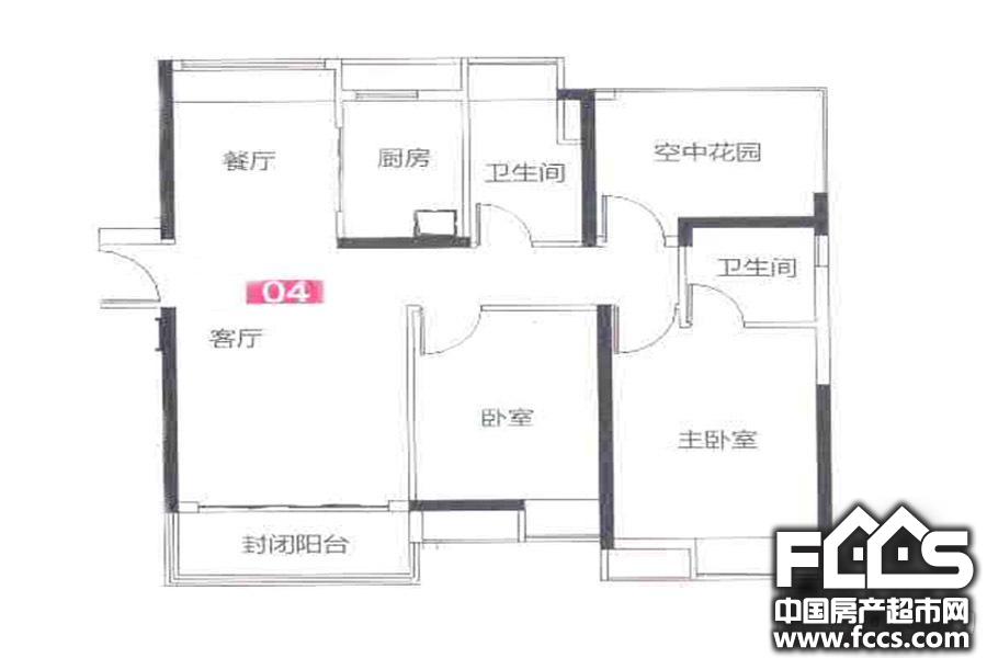 保利诺丁山3室2厅2卫/101.0㎡图户型详情页