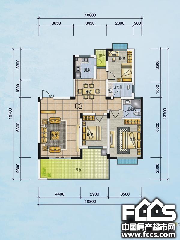 赣州贡江上院户型图 - 赣州房产超市网