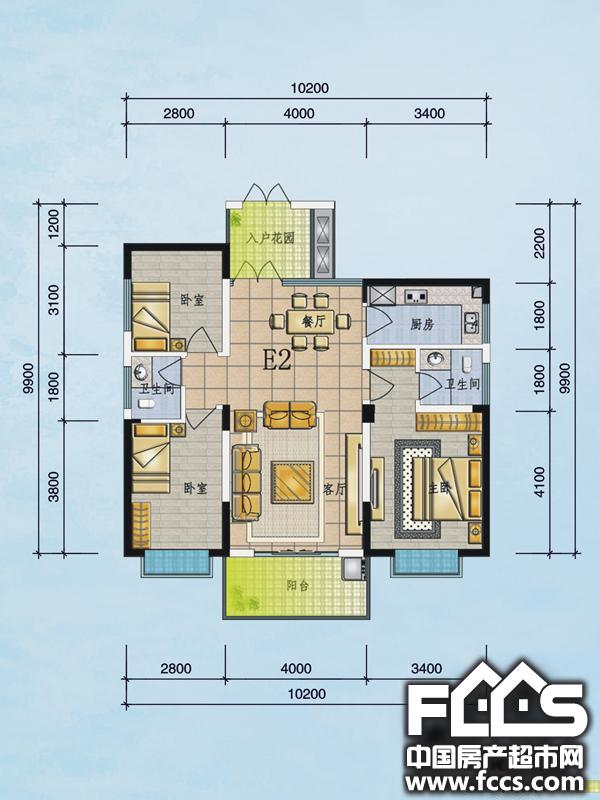 赣州贡江上院户型图 - 赣州房产超市网