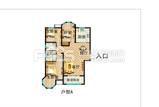 月亮湾周边配套设施齐全,生活便捷,户型相对来说设计的也是非常合理的