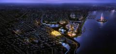海盐德信·泊林公馆城市区域鸟瞰图