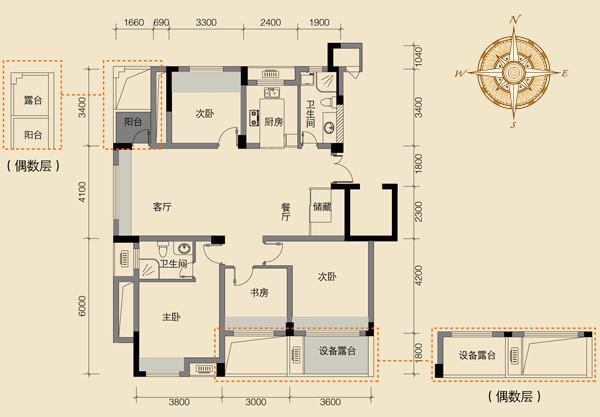 长治盛世枫景户型图图片