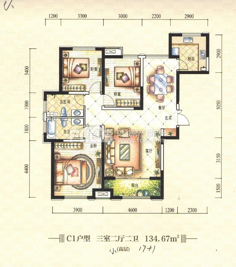 临沂正直花园户型图 临沂房产超市网