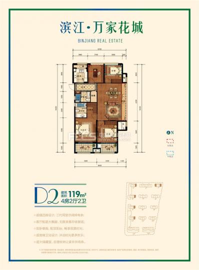 滨江万家花城户型图图片