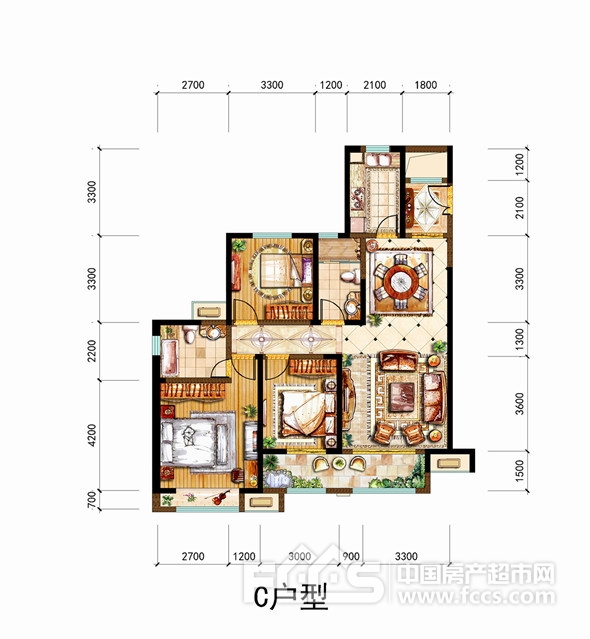 77㎡拉菲公馆户型图如下:近拥临沂未来繁华所在,北城