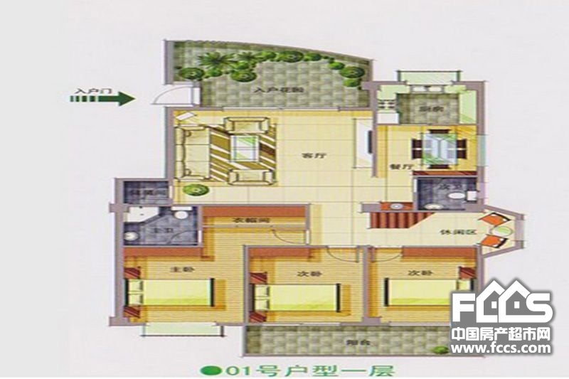 東方明珠花園東方明珠花園1號一層戶型圖-null,建築面積約126.0㎡